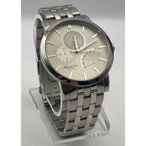 Kenneth Cole New York Mens Watch 44mm Dress Sport - New Battery Wrist 7.5-7.75